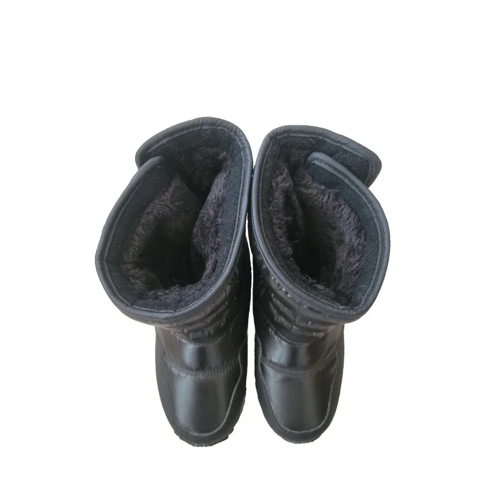 Hobibear A757 PUFFY Padded Fur Lined Unisex kids Snow Boots Sz 2.5 eu 34